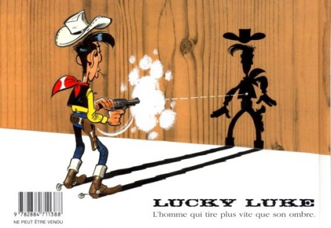 Verso de l'album Lucky Luke Le Cuisinier français