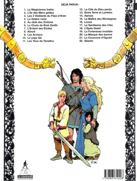 Verso de l'album Thorgal Tome 22 Géants