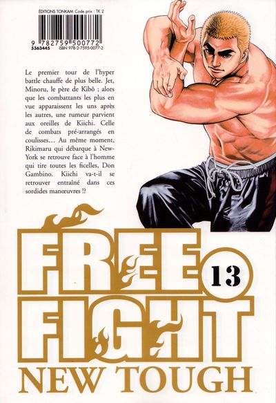 Verso de l'album Free fight 13 The fighters have in trouble