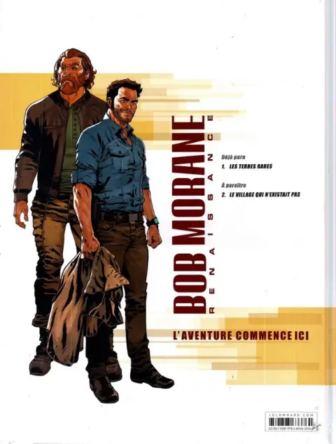 Verso de l'album Bob Morane - Renaissance Tome 1 Les Terres Rares