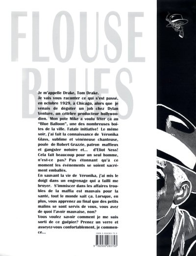 Verso de l'album Tom Drake Tome 1 Flouse Blues