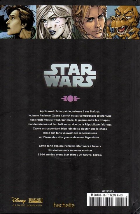 Verso de l'album Star Wars - Légendes - La Collection Tome 53 Chevaliers de l'Ancienne République - II. Ultime recours