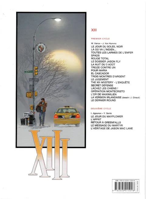 Verso de l'album XIII Tome 21 L'appât
