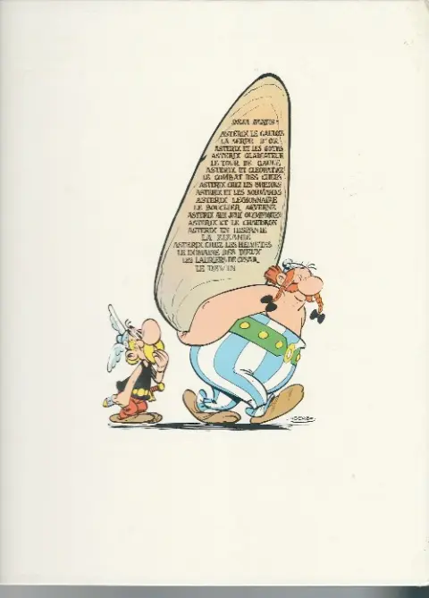 Verso de l'album Astérix Tome 14 Astérix en Hispanie