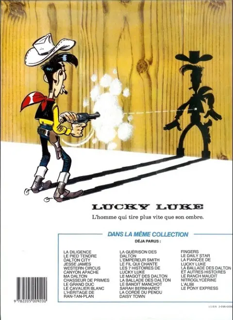 Verso de l'album Lucky Luke Tome 44 La guérison des Dalton
