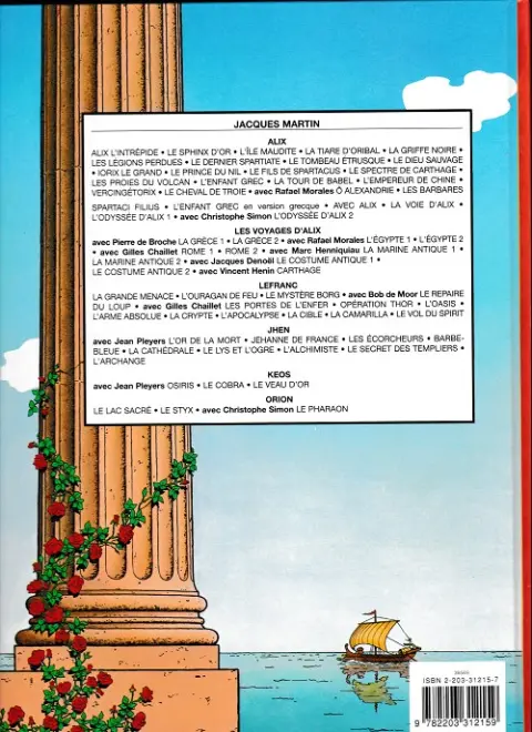 Verso de l'album Alix Tome 15 L'enfant grec
