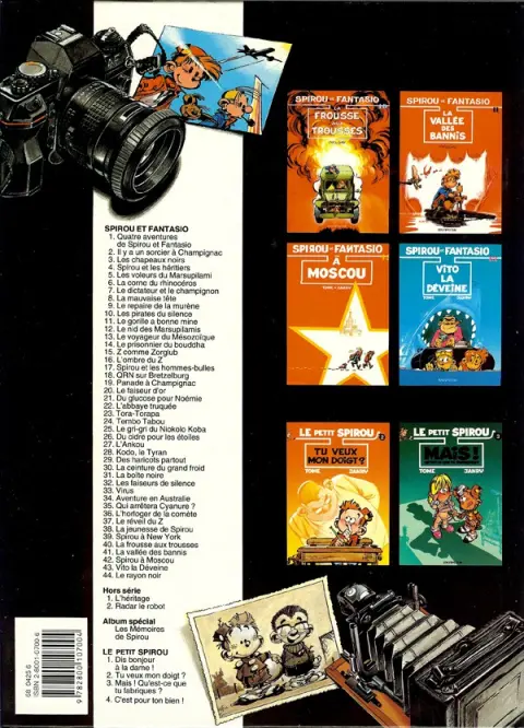 Verso de l'album Spirou et Fantasio Tome 29 Des haricots partout