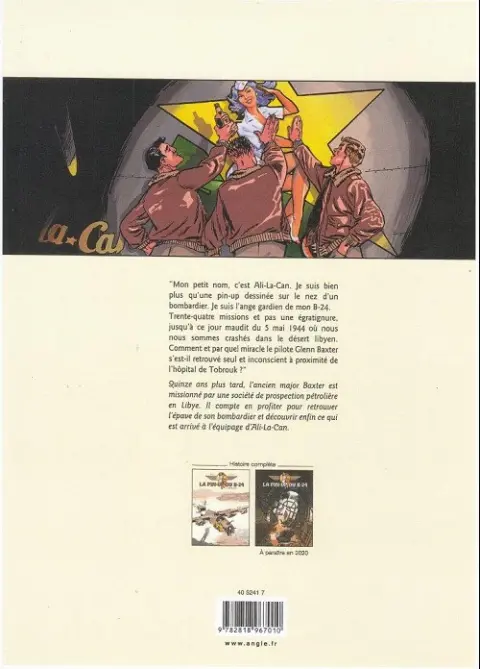 Verso de l'album La pin-up du B-24 Tome 1 Ali.La.Can