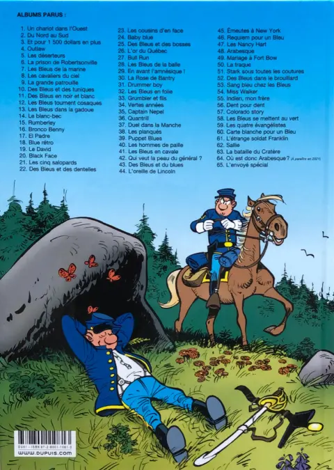Verso de l'album Les Tuniques Bleues Tome 22 Des bleus et des dentelles