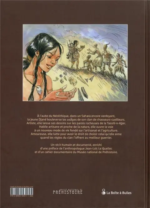 Verso de l'album Tassili Une femme libre au néolithique