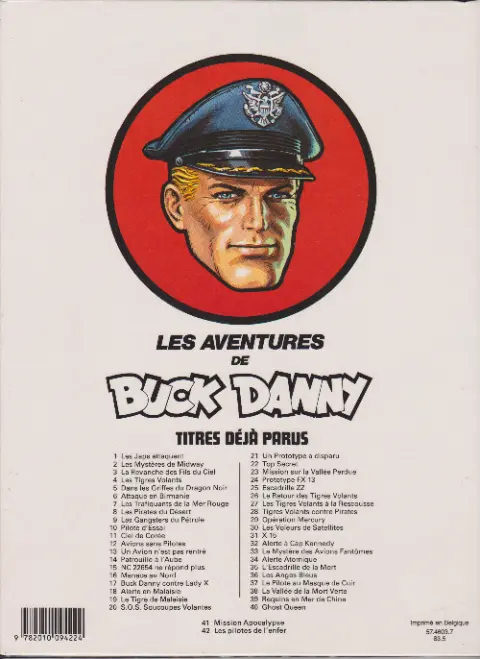 Verso de l'album Buck Danny Tome 41 Mission 'Apocalypse'