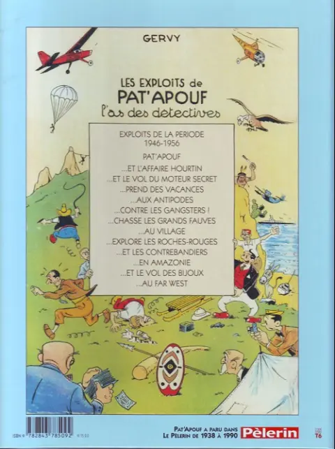 Verso de l'album Editions du Triomphe Tome 9 Pat'Apouf et le vol des Bijoux