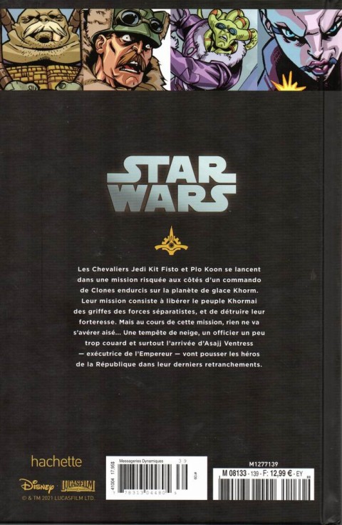 Verso de l'album Star Wars - Légendes - La Collection Tome 139 Clone Wars - Mission 2 : Au service de la République