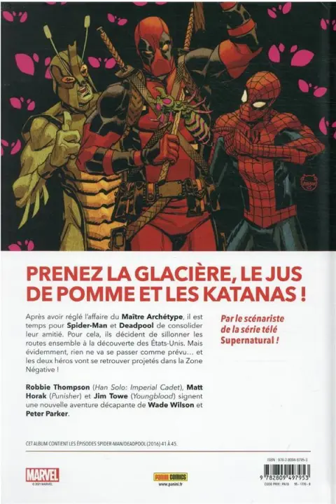 Verso de l'album Spider-man / Deadpool Tome 2 Sur la route