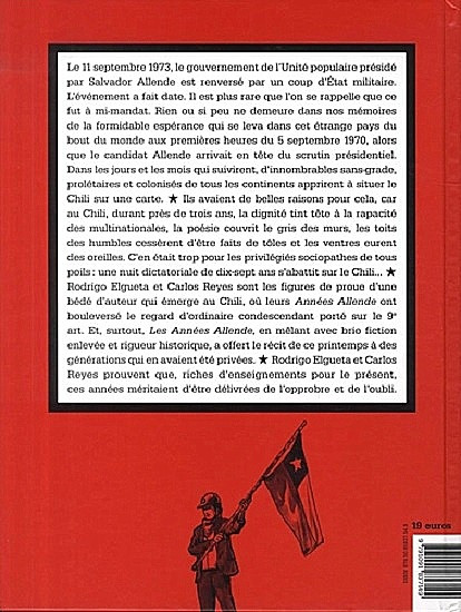 Verso de l'album Les années Allende
