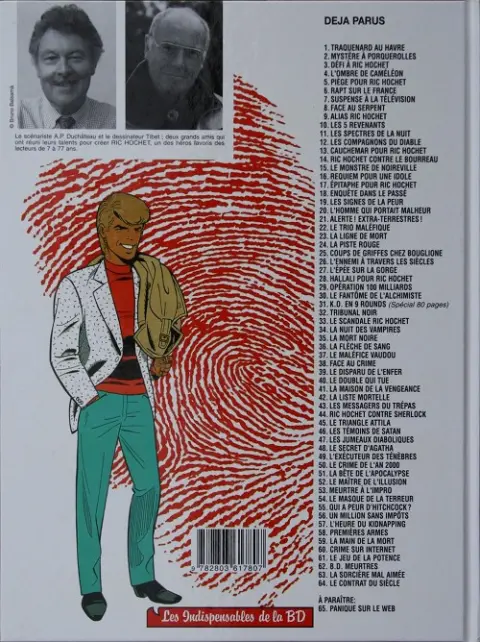 Verso de l'album Ric Hochet Tome 11 Cauchemar pour Ric Hochet