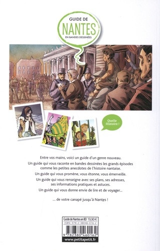 Verso de l'album Guide de Nantes en bandes dessinées