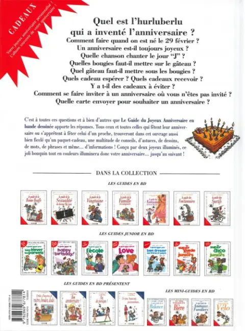 Verso de l'album Le Guide Tome 14 Le guide du joyeux anniversaire