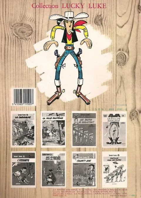 Verso de l'album Lucky Luke Tome 22 Les Dalton dans le blizzard