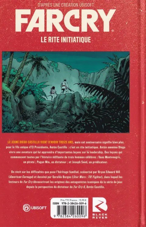 Verso de l'album Far Cry Le rite initiatique