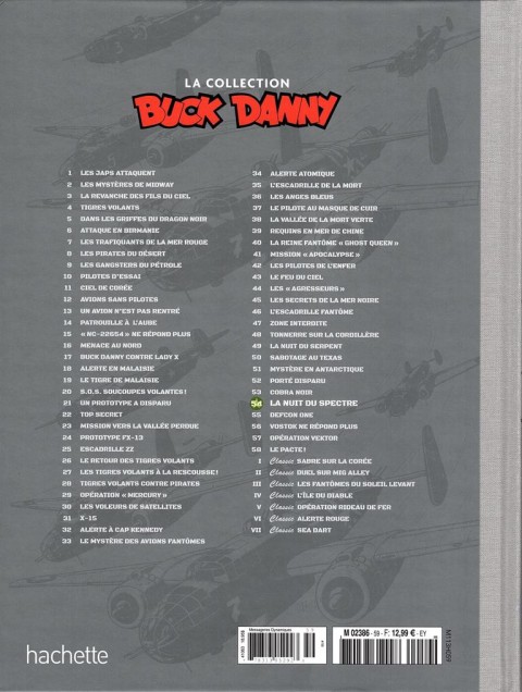 Verso de l'album Buck Danny La collection Tome 54 La nuit du spectre