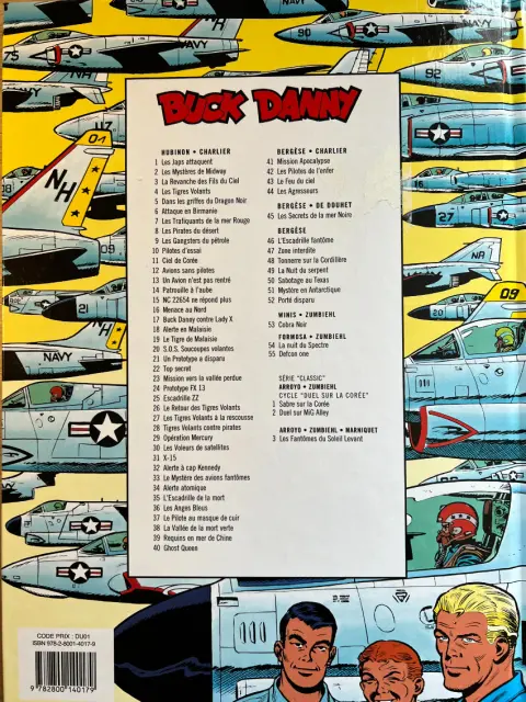 Verso de l'album Buck Danny Tome 52 Porté disparu