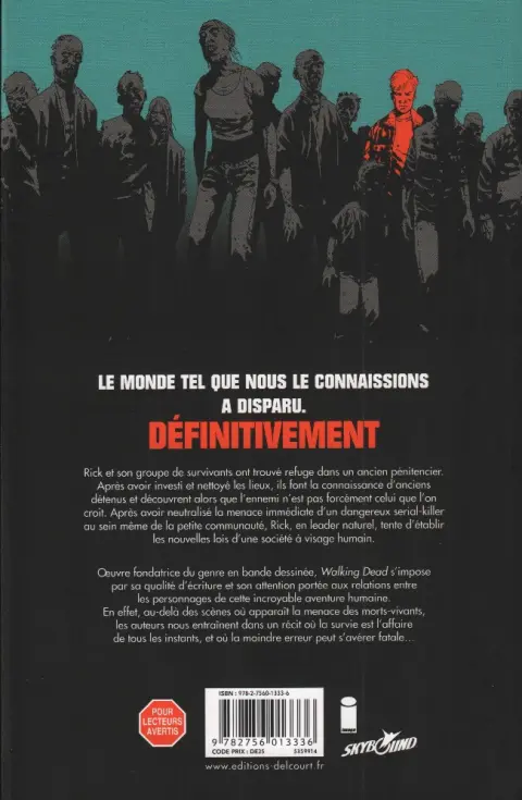 Verso de l'album Walking Dead Tome 4 Amour et mort