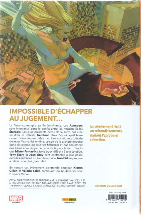 Verso de l'album A.X.E. Judgment Day Volume 2/3