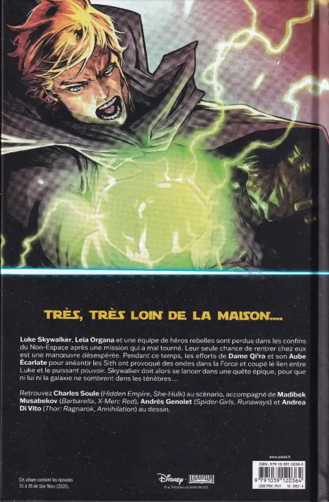 Verso de l'album Star Wars Tome 6