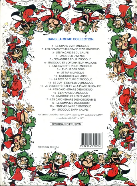 Verso de l'album Iznogoud Tome 20 Enfin Calife !