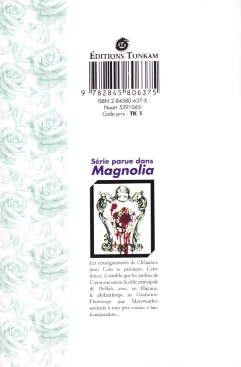Verso de l'album Comte Cain God Child Vol. 5