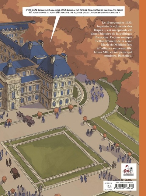 Verso de l'album Richelieu La journée des dupes