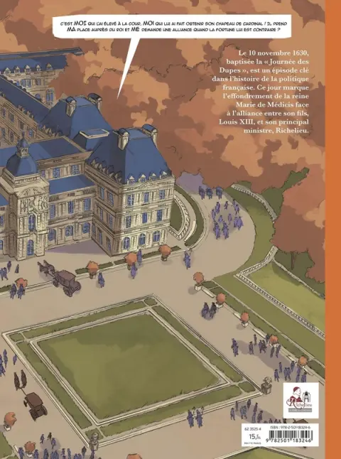 Verso de l'album Richelieu La journée des dupes