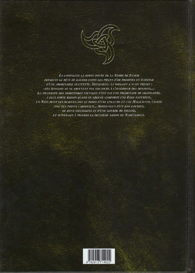 Verso de l'album Le Donjon de Naheulbeuk Tome 3 Deuxième saison, partie 1