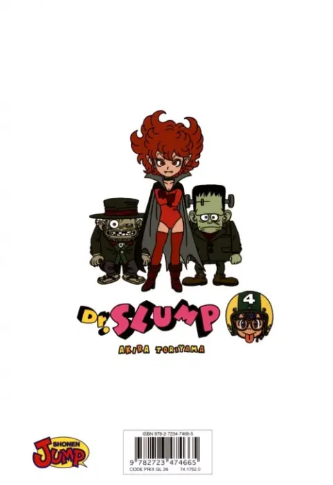 Verso de l'album Dr Slump Ultimate Edition Tome 4