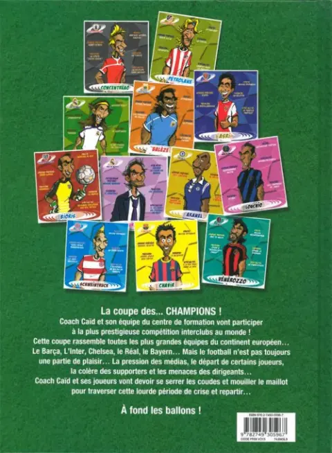 Verso de l'album Foot Goal Tome 3 La coupe des champions
