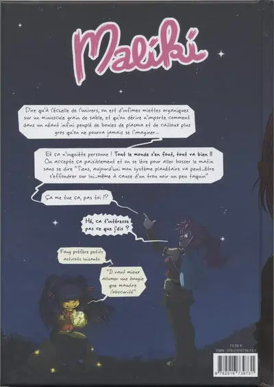 Verso de l'album Maliki Tome 3 Mots roses au clair de lune