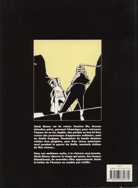 Verso de l'album Alack Sinner Tome 5 La fin d'un voyage