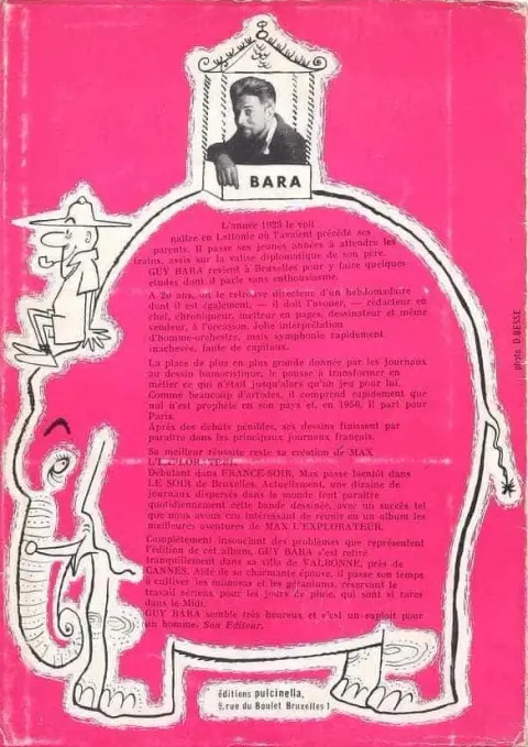 Verso de l'album Max l'explorateur Tome 1