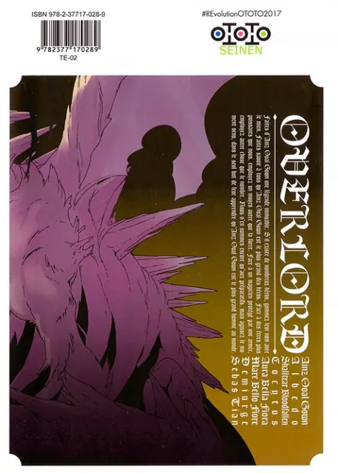 Verso de l'album Overlord 3