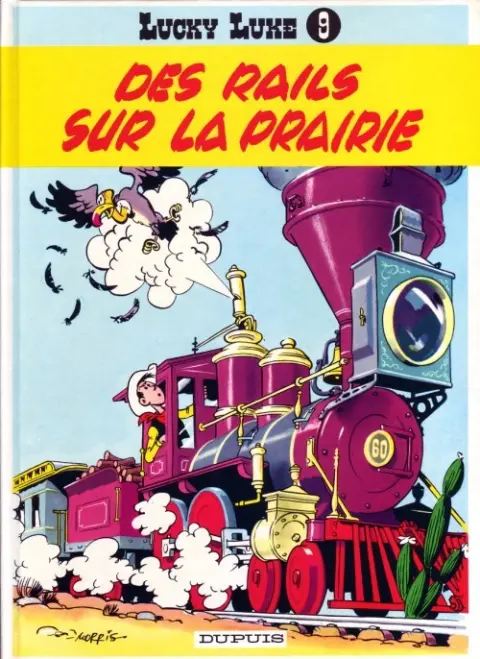 Couverture de l'album Lucky Luke Tome 9 Des rails sur la prairie