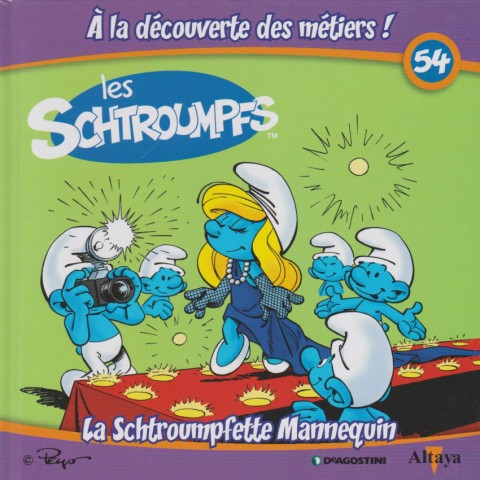 Couverture de l'album Les schtroumpfs - À la découverte des métiers ! 54 La Schtroumpfette Mannequin