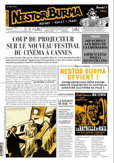 Nestor Burma L'homme au sang bleu numéro 1