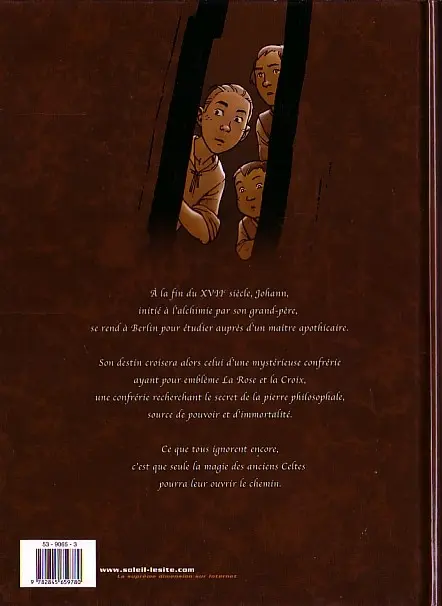 Verso de l'album La Rose et la Croix Tome 1 La Confrérie