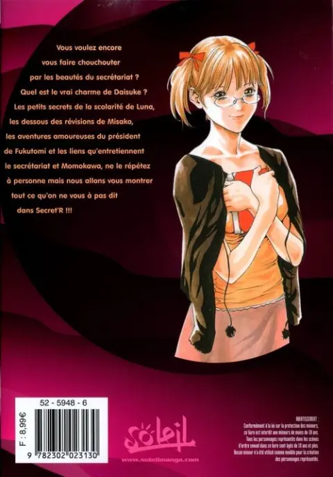 Verso de l'album Secret'R En RTT