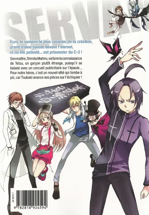 Verso de l'album Servamp 3