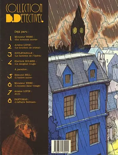 Verso de l'album Sherlock Holmes Tome 1 La sangsue rouge