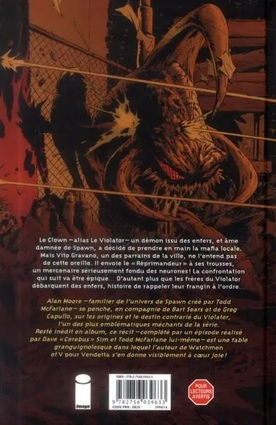 Verso de l'album Spawn - Violator