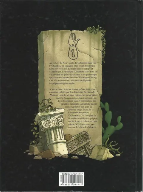 Verso de l'album Les Voyages d'Alexandre Icare Tome 1 Les fils de l'Alhambra