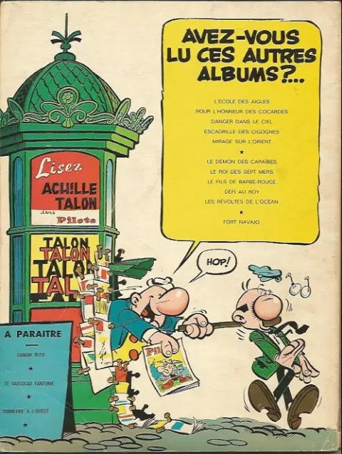 Verso de l'album Achille Talon Tome 1 Les idées d'Achille Talon cerveau-choc !